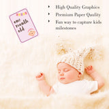 Baby Girl milestone cards- Pack of 24 - PyaraBaby