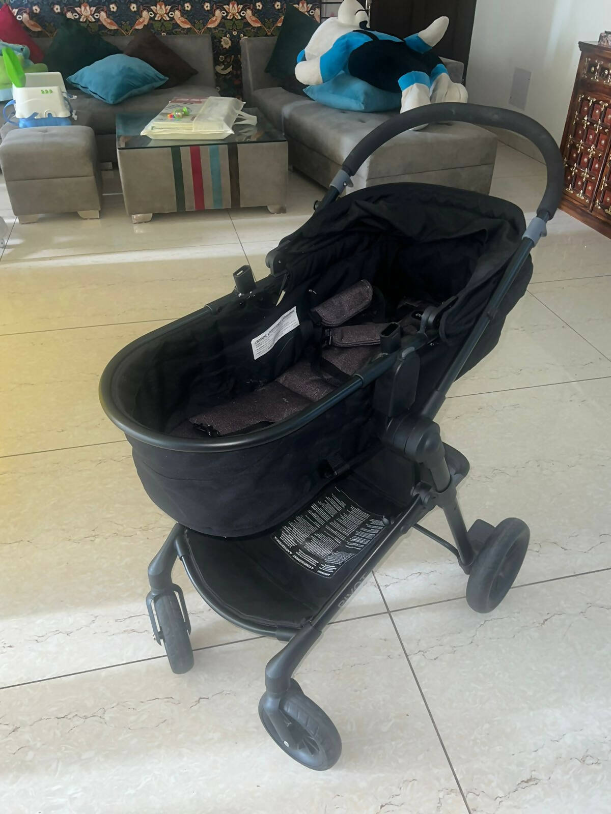 MOTHERCARE Evenflo Pivot Travel System - Black - PyaraBaby