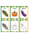 ILEARNNGROW Vegetable Flash Cards for kids learning, flashcards, kindergarten, crafts, worksheets, vocabulary - PyaraBaby