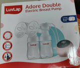 LUVLAP Adore Double Electric Breast Pump with Dual Mode, 2 Phase - Stimulation & Expression, Soft Silicone Cushion - PyaraBaby