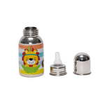 Printed Stainless Steel Feeding Bottle – Cute Animals - PyaraBaby