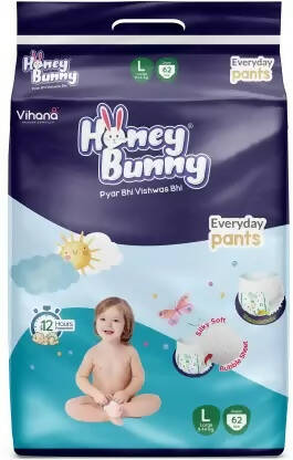 HONEY BUNNY Large 62 Pieces Diaper pants 9-14 Kgs - PyaraBaby