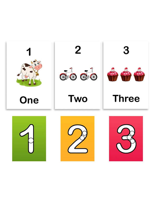 ILEARNNGROW Numbers Flash Cards for kids, Number Recognition, Preschool Education, Educational Activities, Learning Numbers, Counting Skills - PyaraBaby