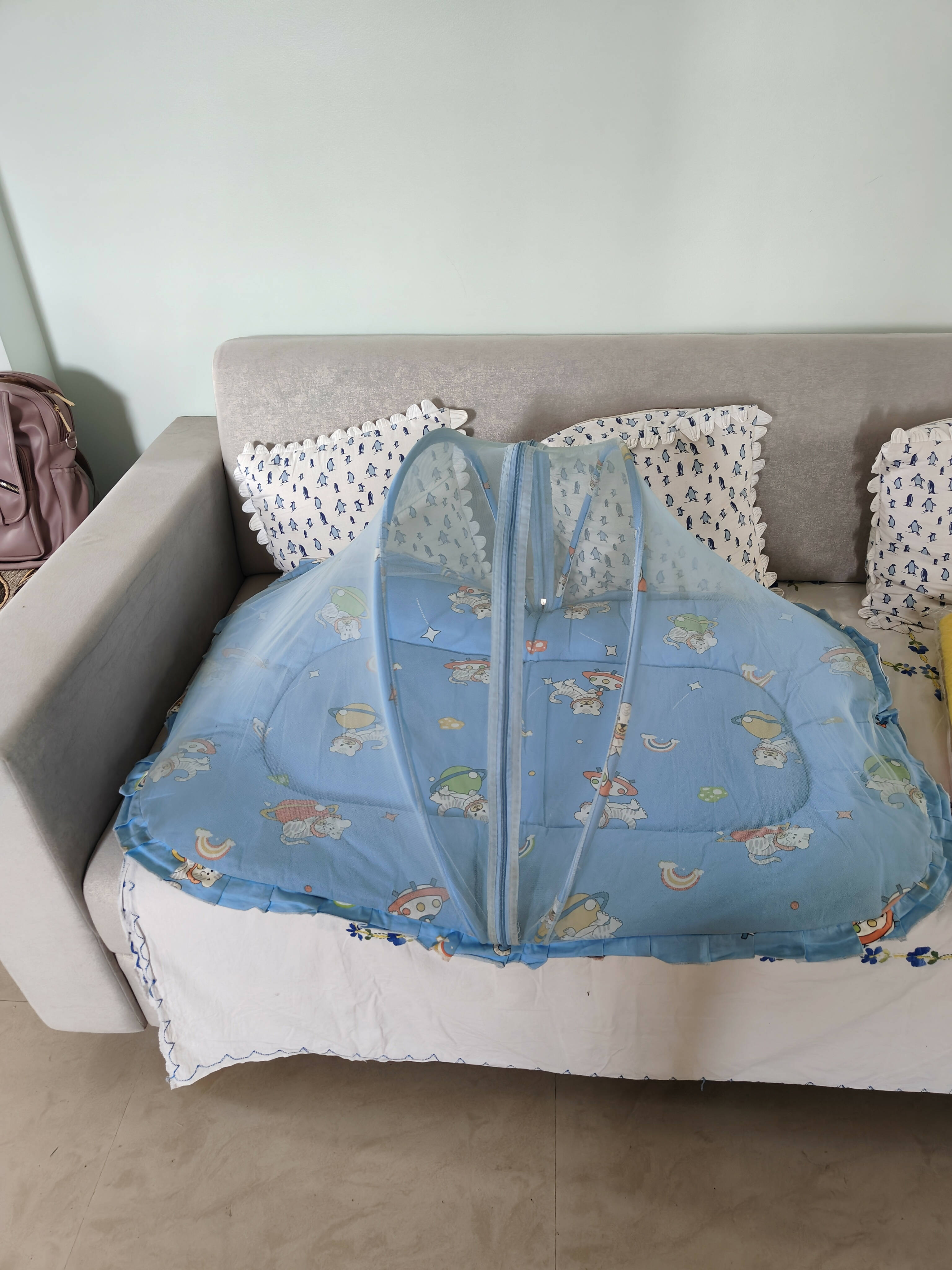 Baby bedding set with mosquito net - PyaraBaby