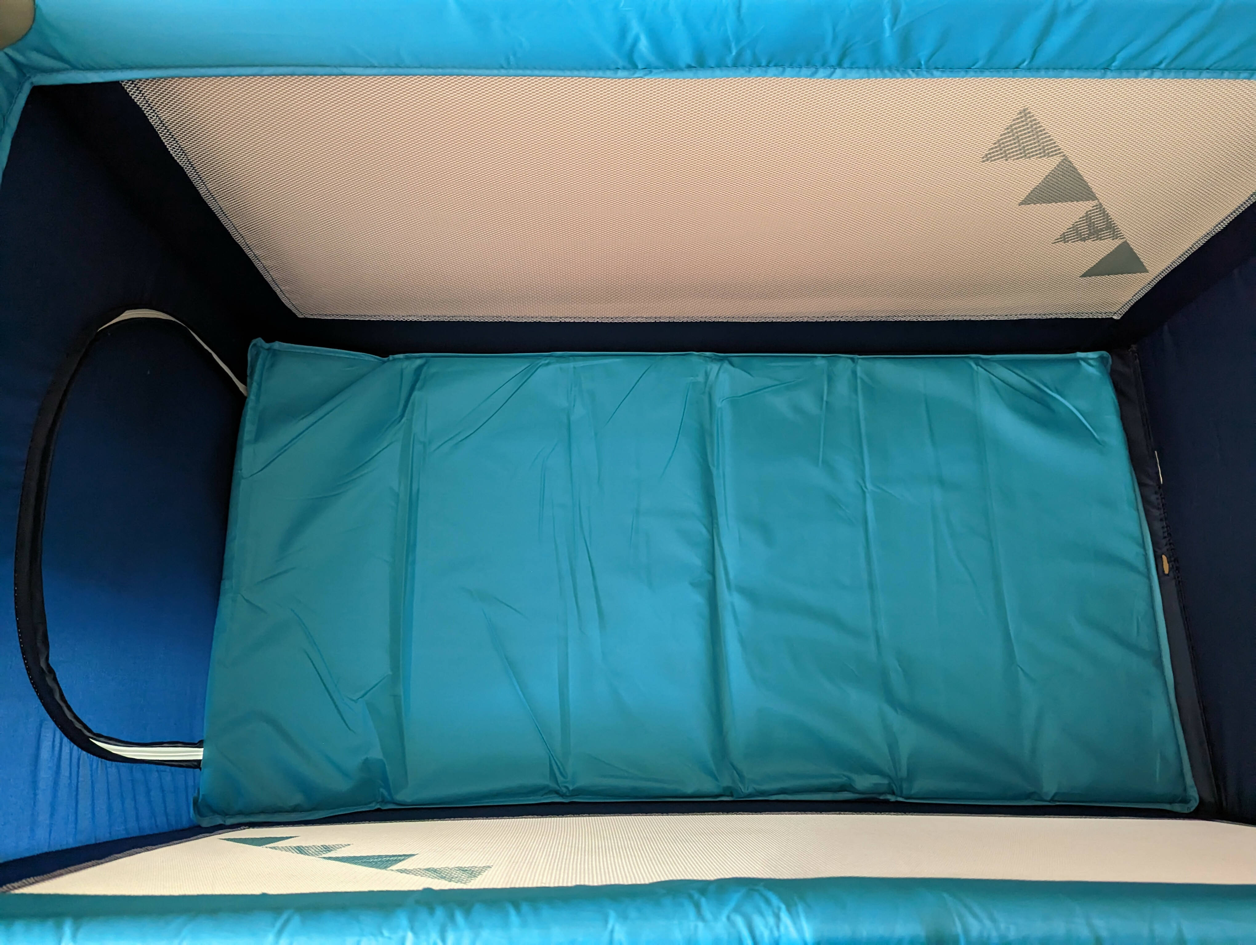 LUVLAP Sunshine Baby Playpen Playard / Folding Baby Bed Cum Cot / Convertible Crib - (Blue) - PyaraBaby