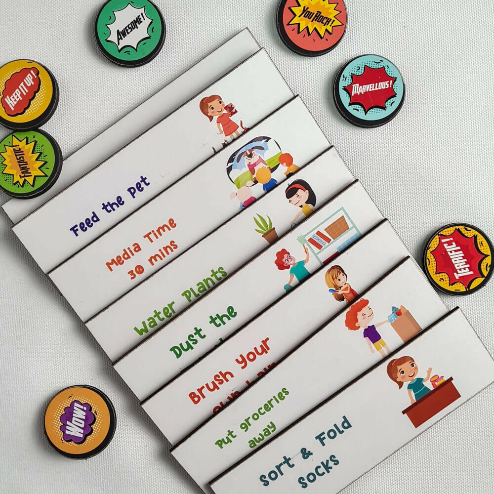 ILEARNNGROW Magnetic Reward Chart Super Woman - PyaraBaby