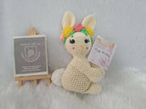 Crochet Bunny with greeting card - PyaraBaby