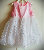 Beautiful Pink n shimmer Kids Frock Design - PyaraBaby