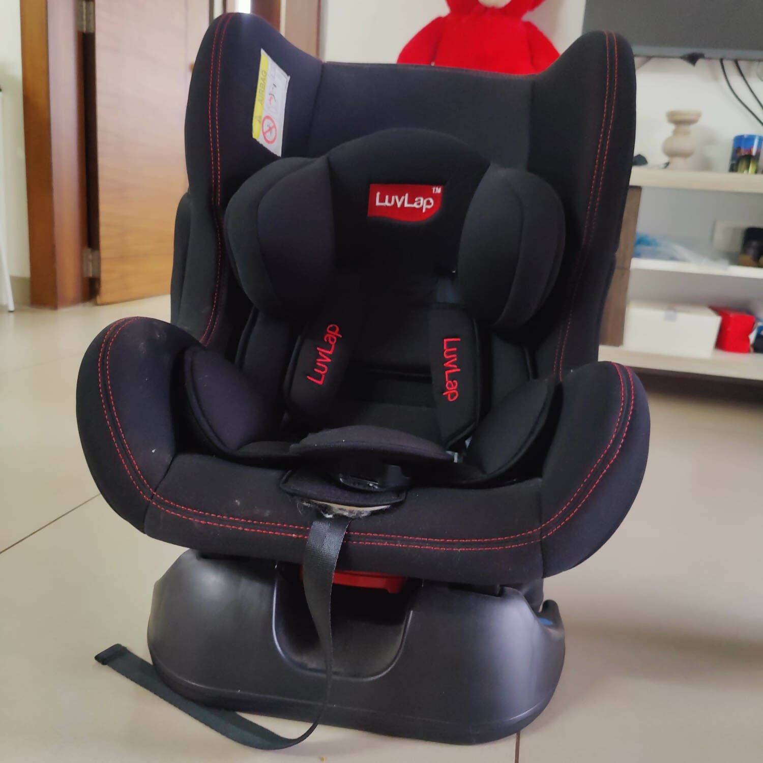 LUVLAP Car Seat- Black - PyaraBaby