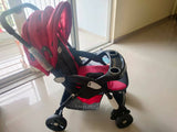 LUVLAP GALAXY Baby Pram/Stroller - Red - PyaraBaby