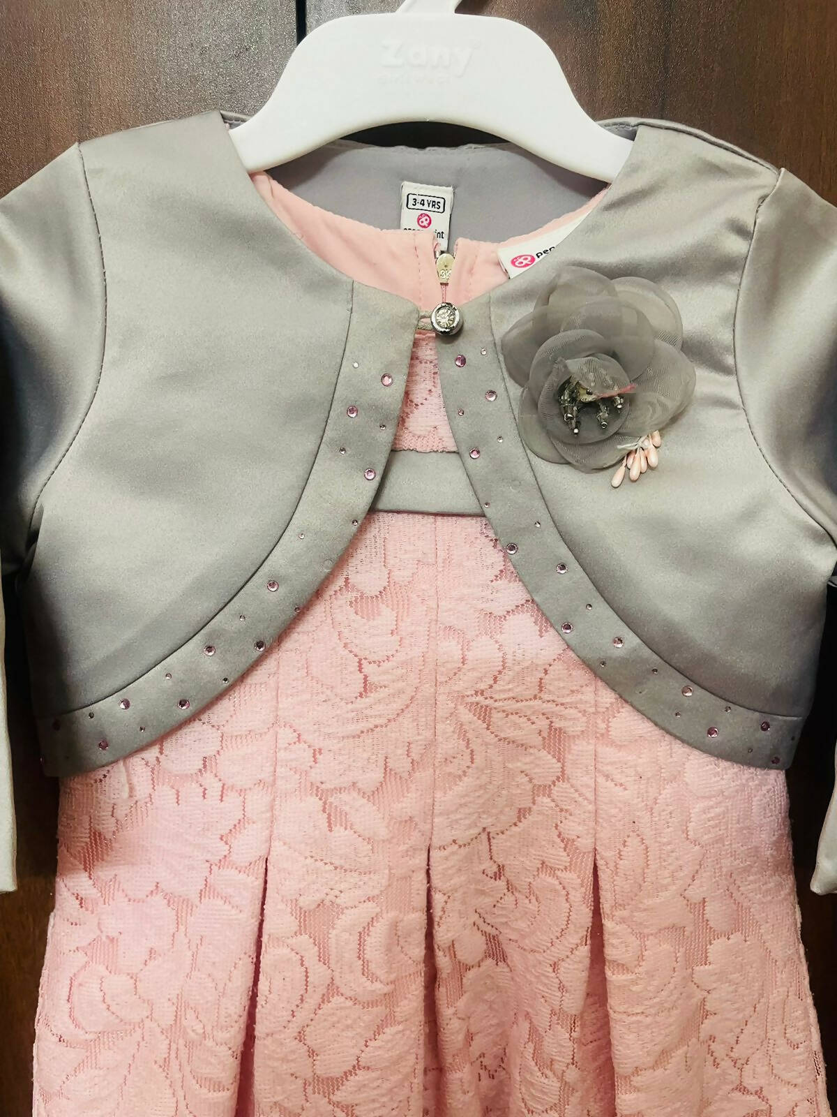 Buy Peppermint Baby Girl's Cotton Knee-Long Dress  (RL-CS-DRS-2191-12830_Cream_40 Cm) at Amazon.in