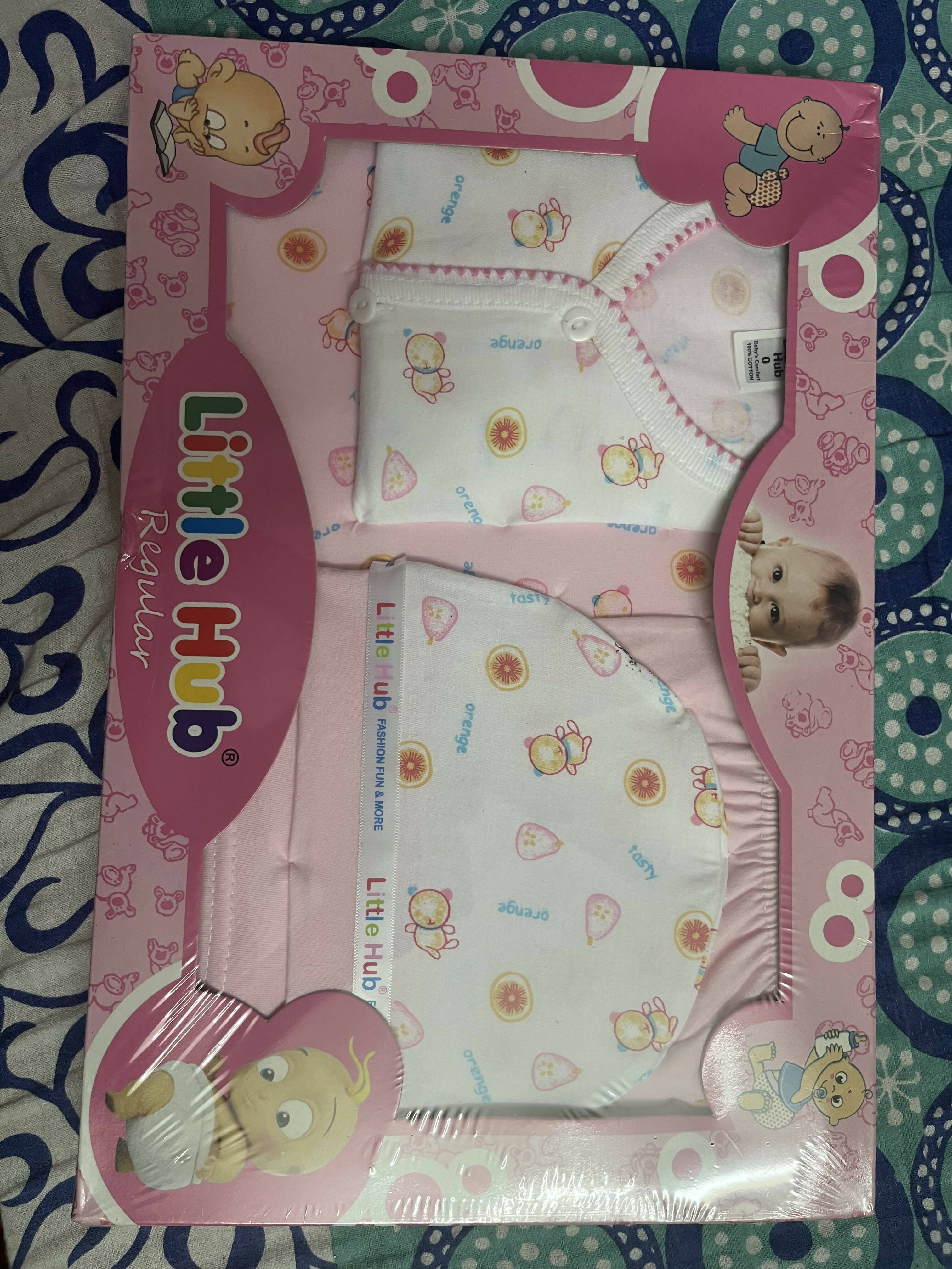 Cotton Little Hub Baby Gift Set, Babasuit And Cap at Rs 130/piece in  Ulhasnagar