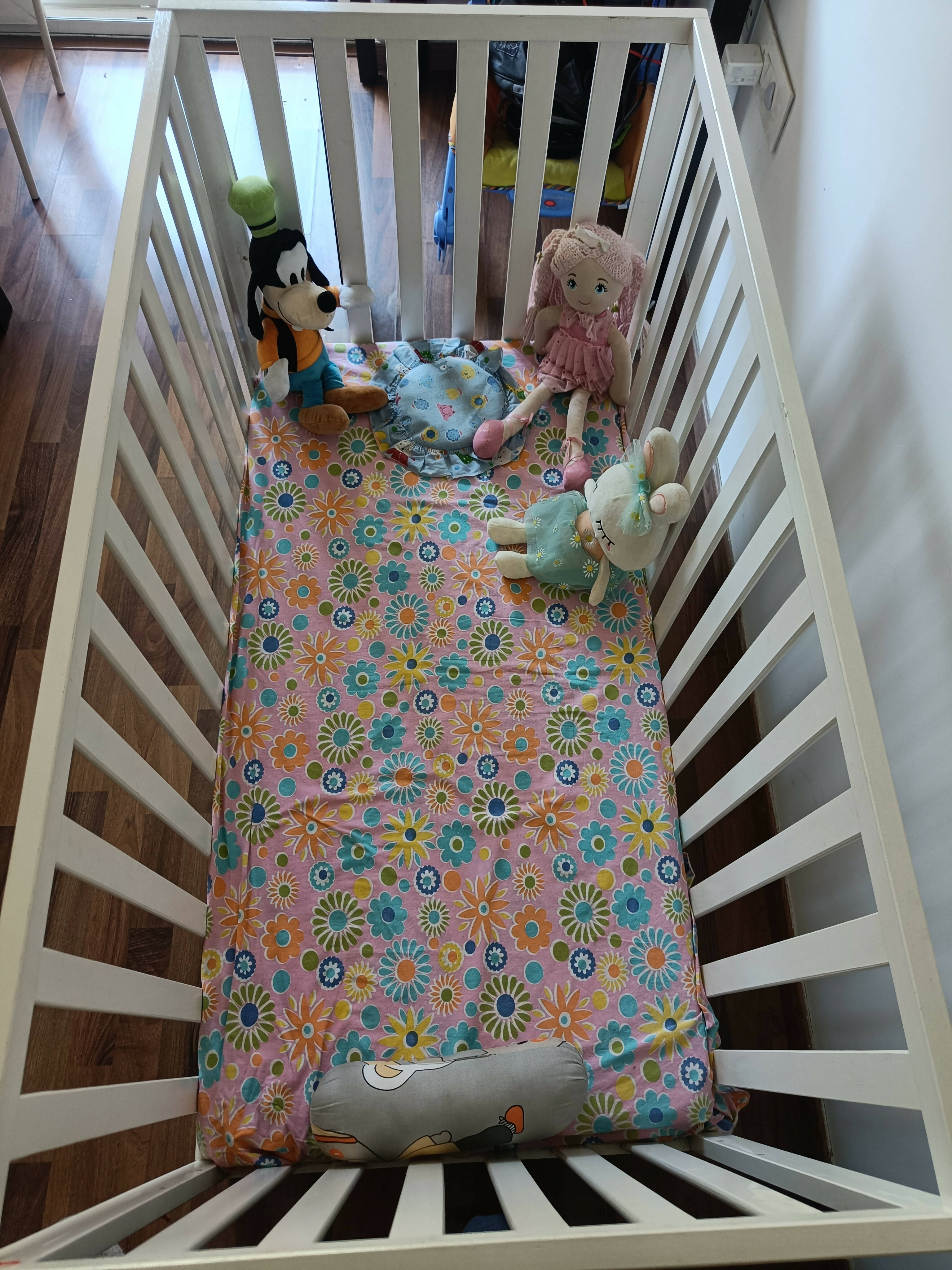 Mothercare cot bed teething rail best sale