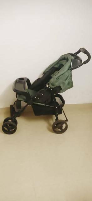 UAE's Juniors Brand Baby Stroller/Pram With Basket And Canopy - PyaraBaby