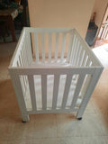 BOPITA Baby Cot/Crib - White, Dimensions: L100 × B80 cm - PyaraBaby