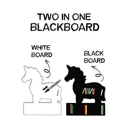 ILEARNNGROW Unicorn Black Board, Educational Toy, Learning Board, Interactive Learning, Unicorn-themed Toy, Creative Play - PyaraBaby