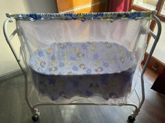 BABYHUG Cozy Nest Cradle With Mosquito Net - Blue - PyaraBaby