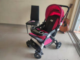 LUVLAP GALAXY Baby Pram/Stroller - Red - PyaraBaby