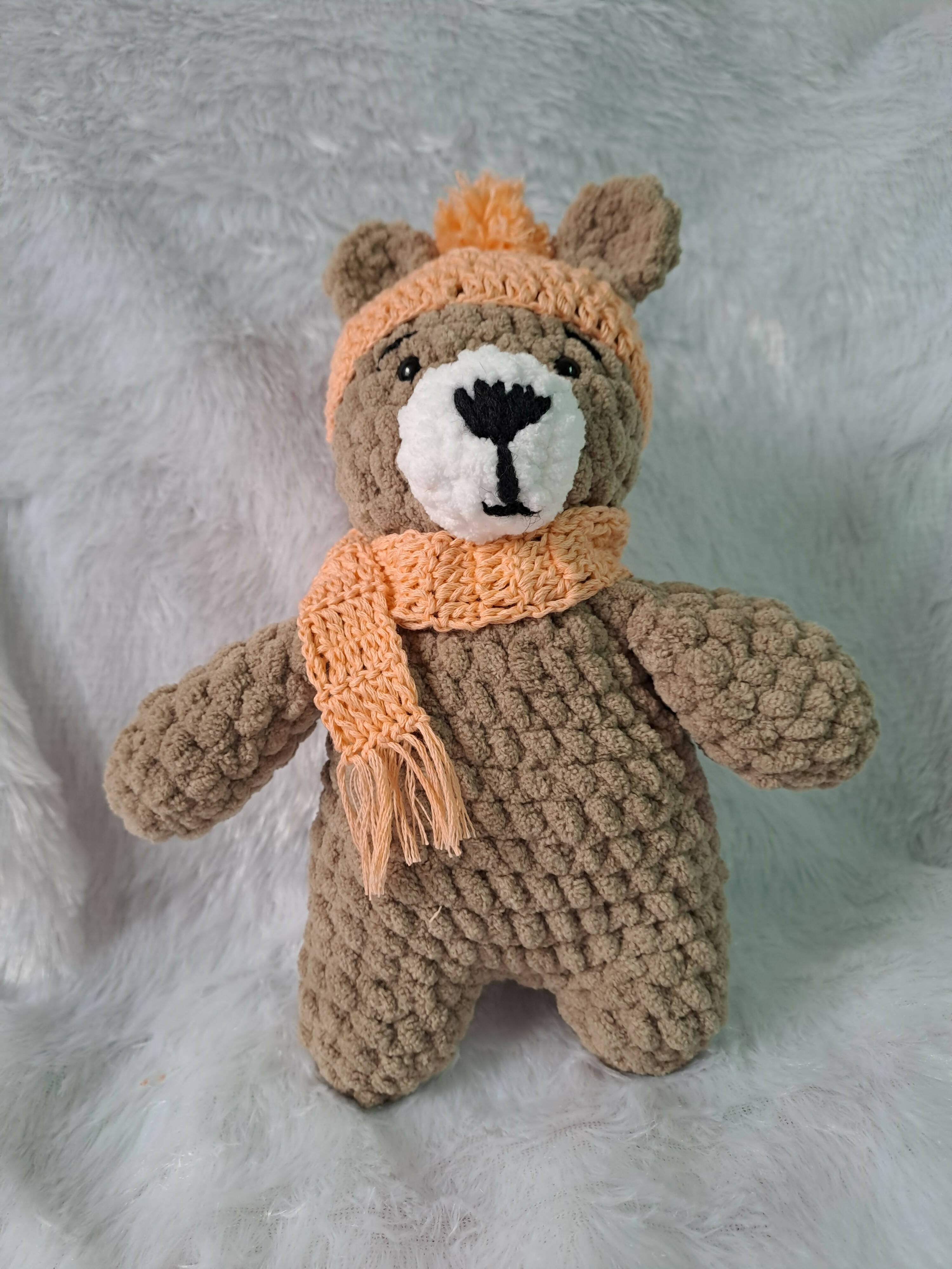 Give the gift of cuddles with the Crochet Plushie Bear—a lovable companion crafted with soft yarn and sweet details, sure to become a cherished favorite.