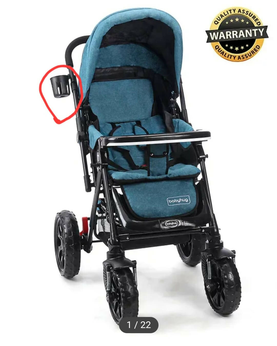 BABYHUG Melody Stroller/Pram with Reversible Handle & Canopy - PyaraBaby