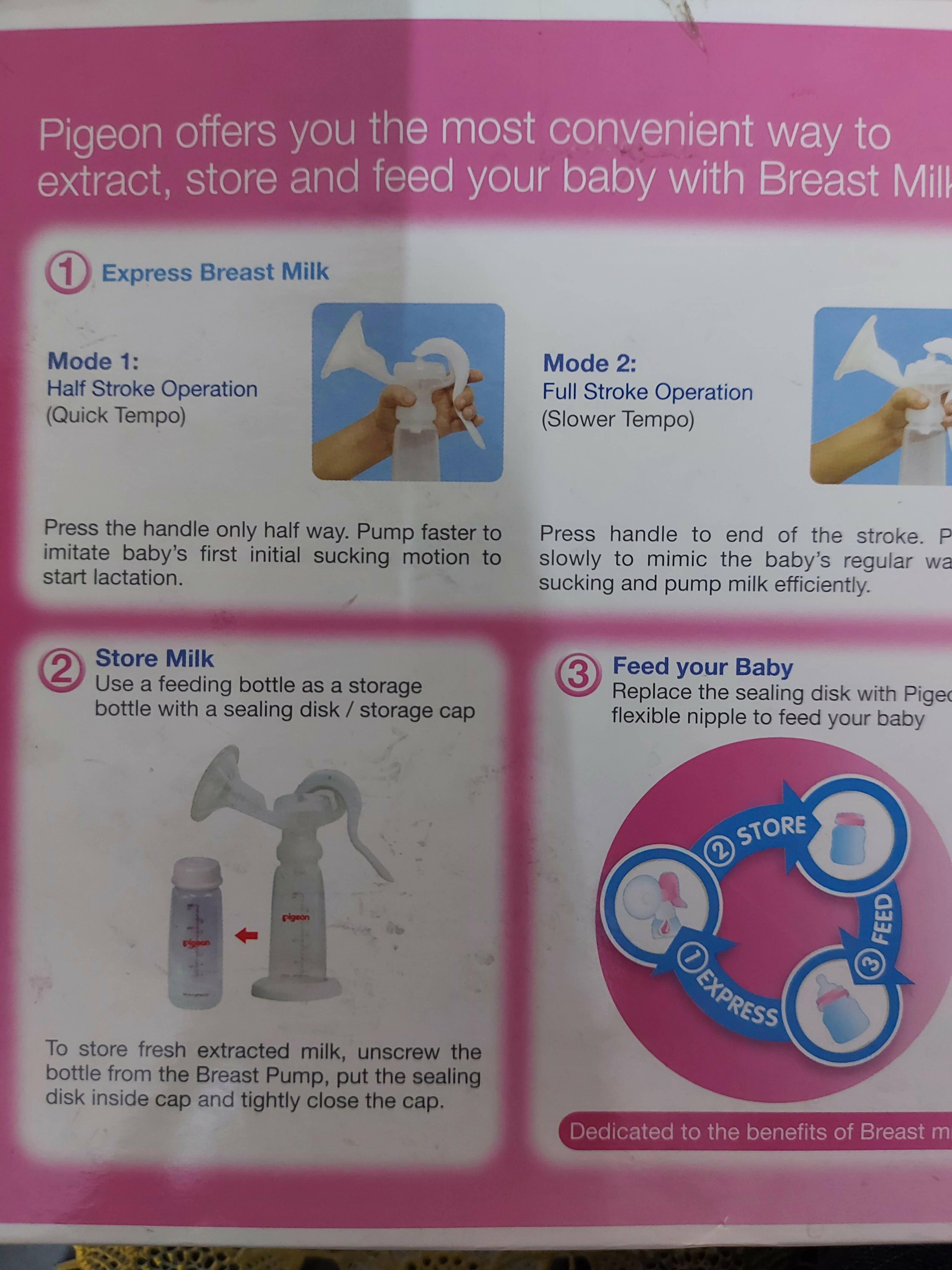 PIGEON Manual Breast Pump - PyaraBaby