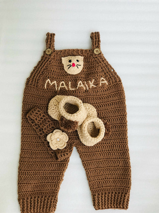 Crochet dungarees - Unisex - PyaraBaby