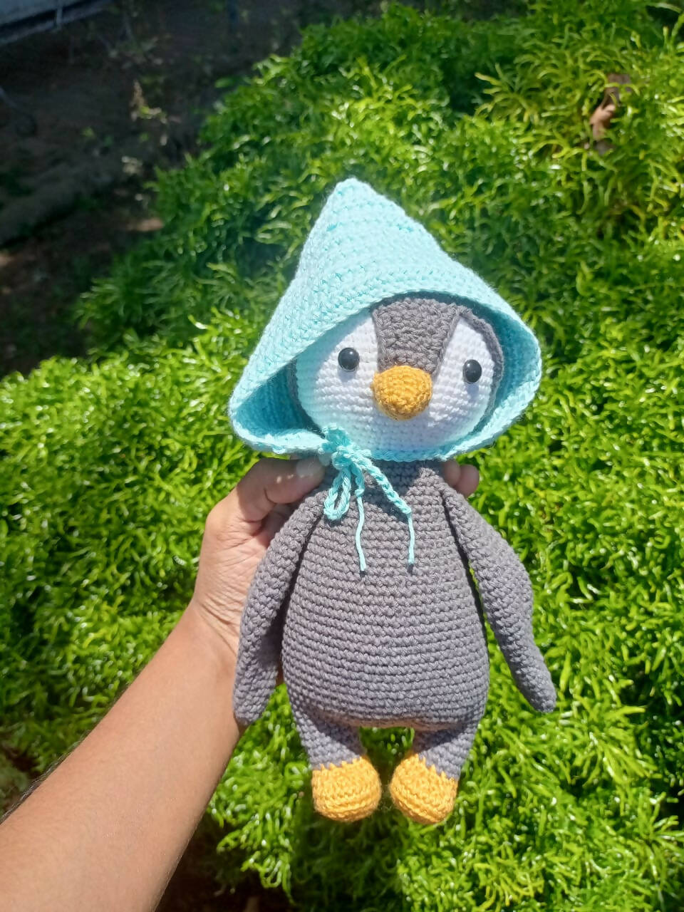 Crochet Penguin toy with hat - PyaraBaby