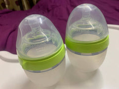 COMOTOMO Natural Feel Baby Bottle, Green, 150 ml - PyaraBaby