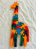 Ignite your child's imagination with our Wooden Giraffe Puzzle - a delightful toy that promotes learning and creativity!