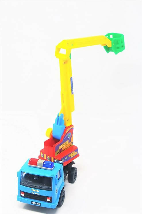 Shinsei Rescue Service is A Finely Crafted Toy with Excellent Use of Links to Lift The 'Cherry Picker', All This in A Mechanical Toy - PyaraBaby