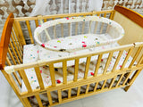 BABYHUG Kelly Wooden Crib/Cot for Baby, Dimensions: L116×W66×H88 cm - PyaraBaby