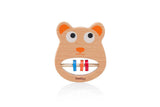 The wooden teddy rattle and teether, multi-functional baby toy designed to engage and soothe infants during their early developmental stages - PyaraBaby