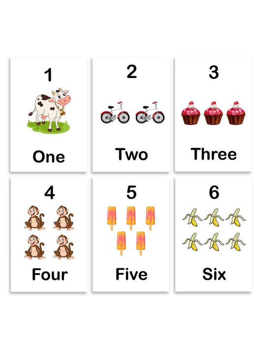 ILEARNNGROW Numbers Flash Cards for kids, Number Recognition, Preschool Education, Educational Activities, Learning Numbers, Counting Skills - PyaraBaby