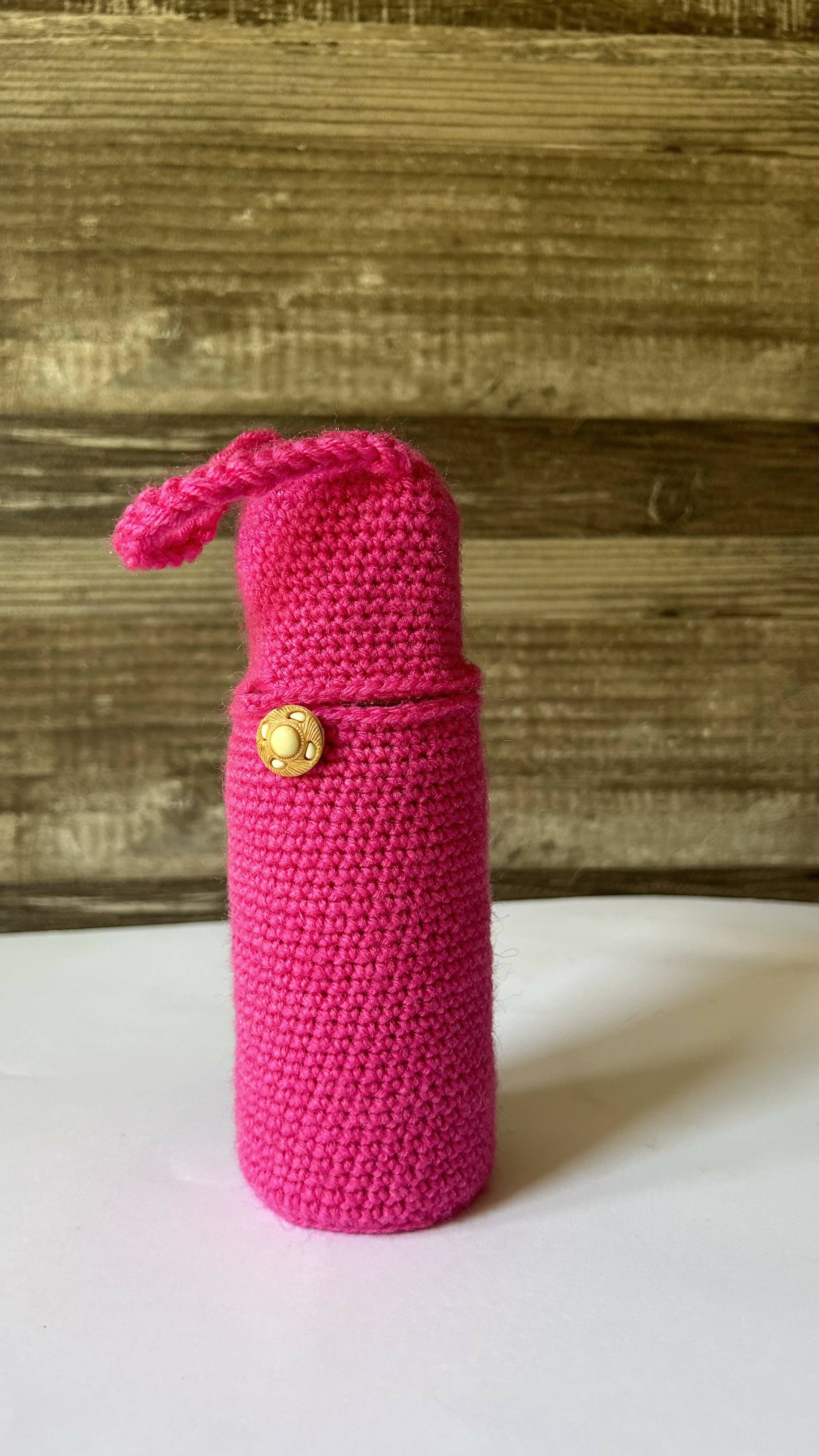 Knitted baby best sale bottle covers