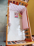 BABYHUG Joy Wooden Cradle + New Babyhug Mattress+ Babyhug Cot Bumper - PyaraBaby