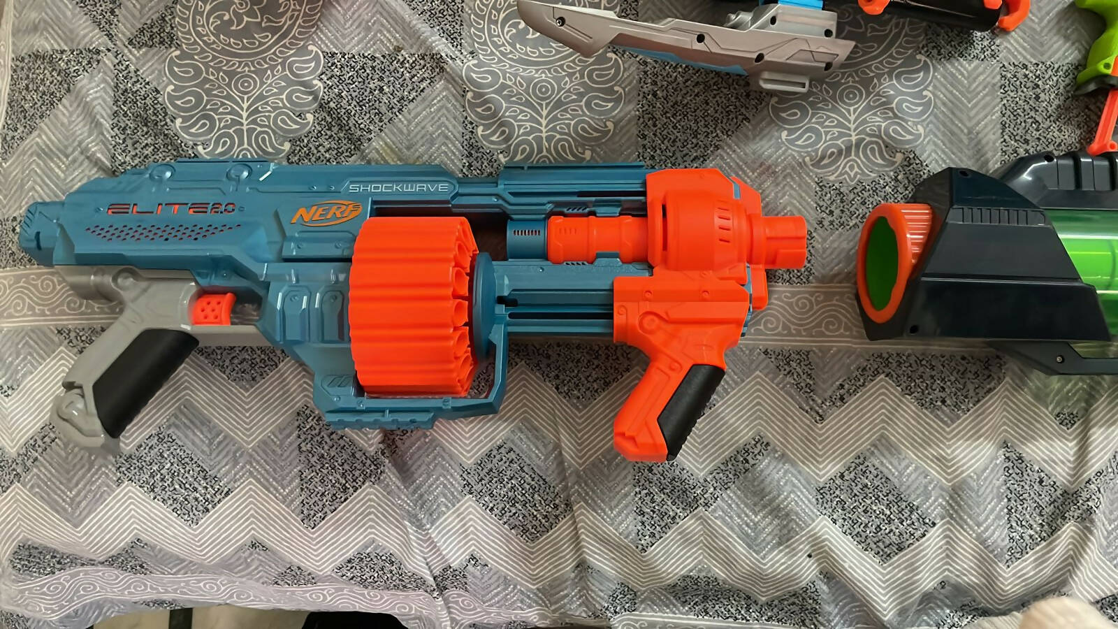 Nerf Gun - Orange and Grey - PyaraBaby