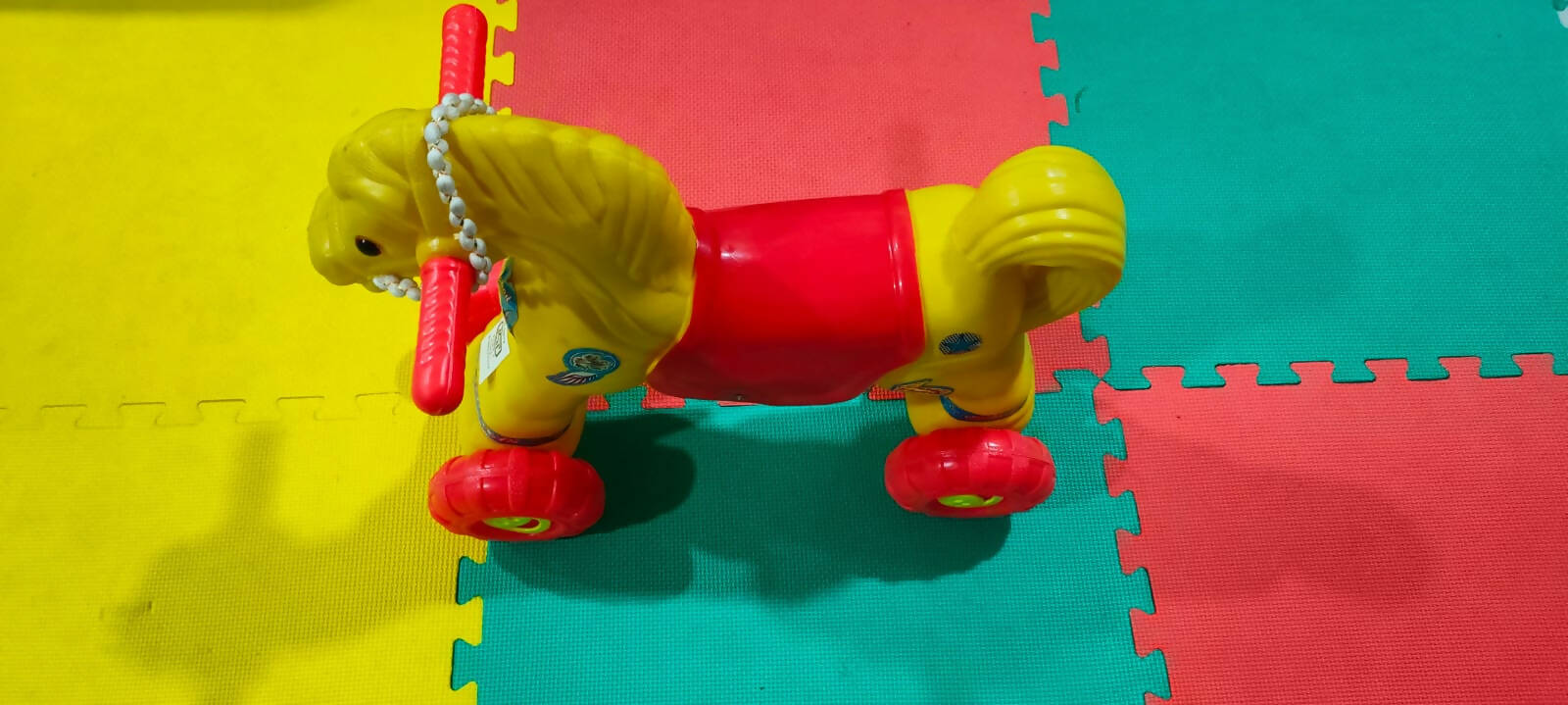 Plastic Chetak Horse and Running Ride - PyaraBaby